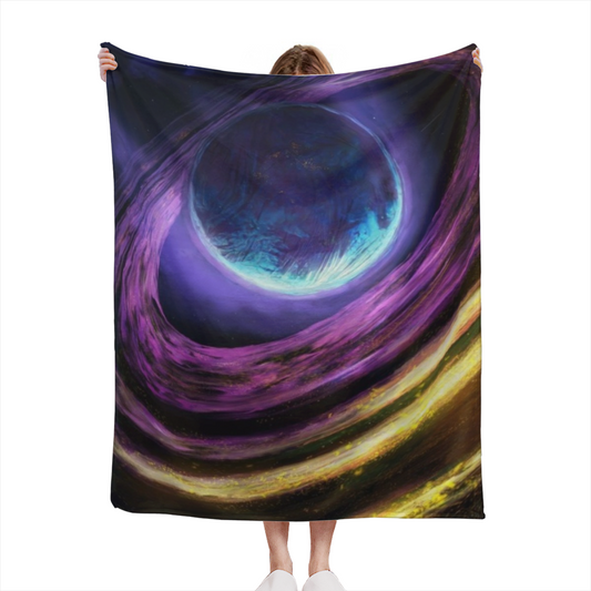 Starlit Prism Inspired Flannel Sofa Throw ¨C Soft Neutral Palette