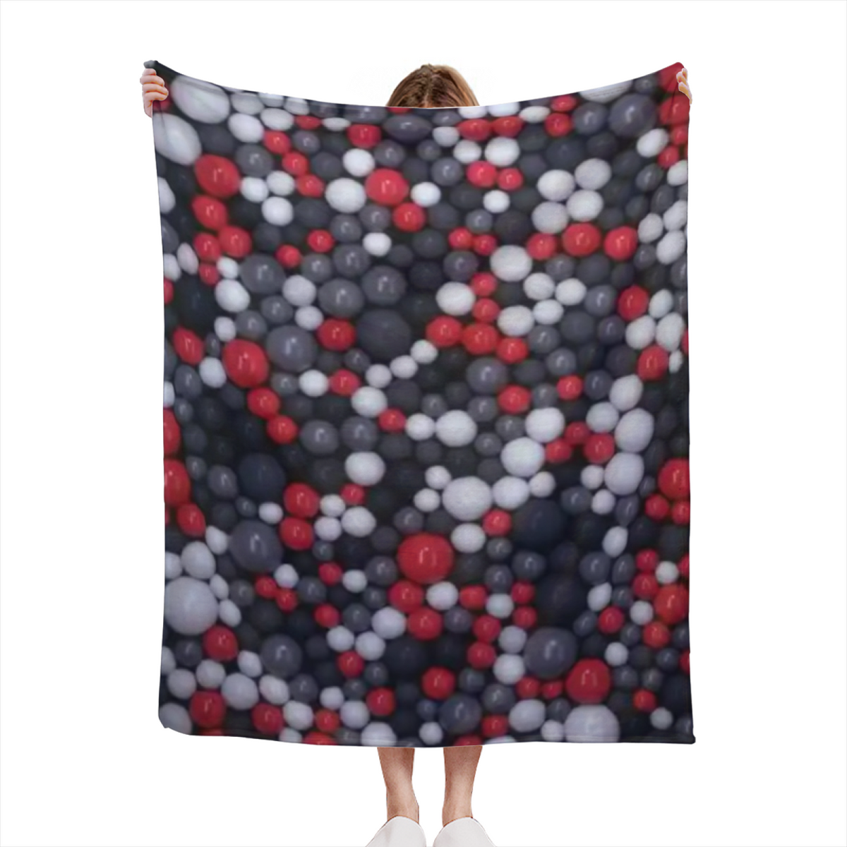 Orchard & Whisper Playful Graphic Plush Flannel Throw