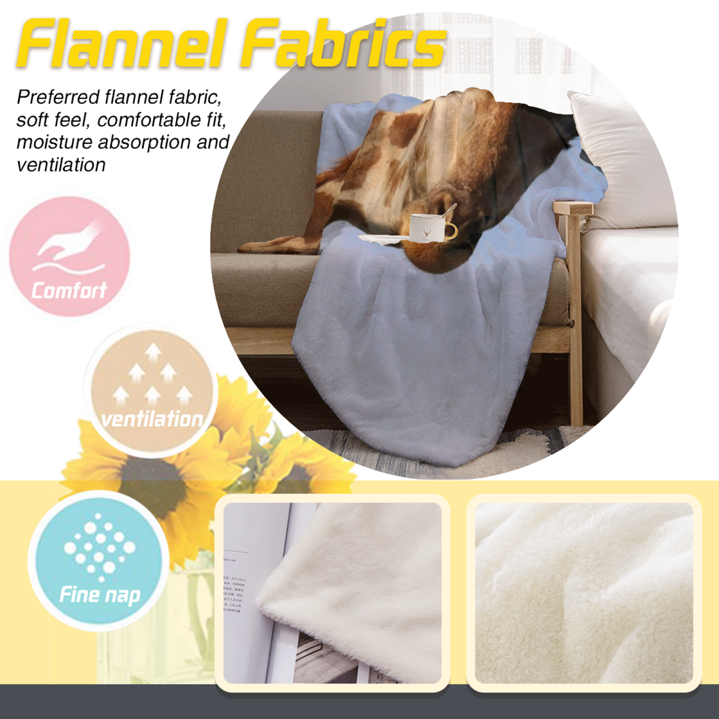 Abstract Graphic Throw Blanket ¨C Contemporary Artistic Printed Cozy Blanket