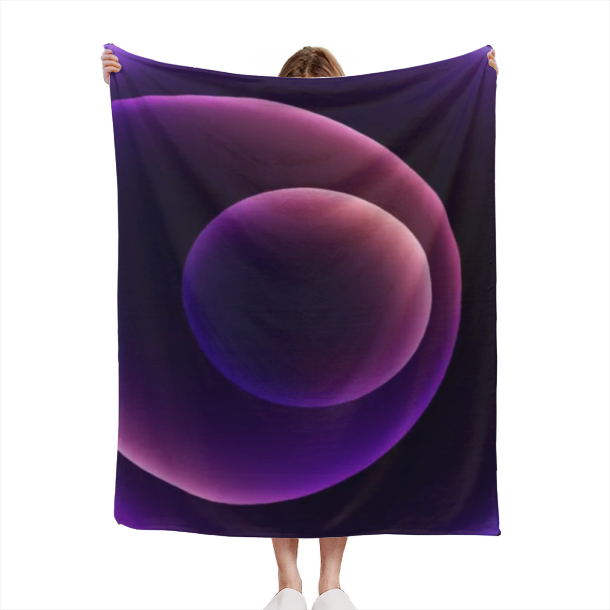 Soft Minimalist All-Season Flannel Blanket ¨C Riverstone Flora Collection