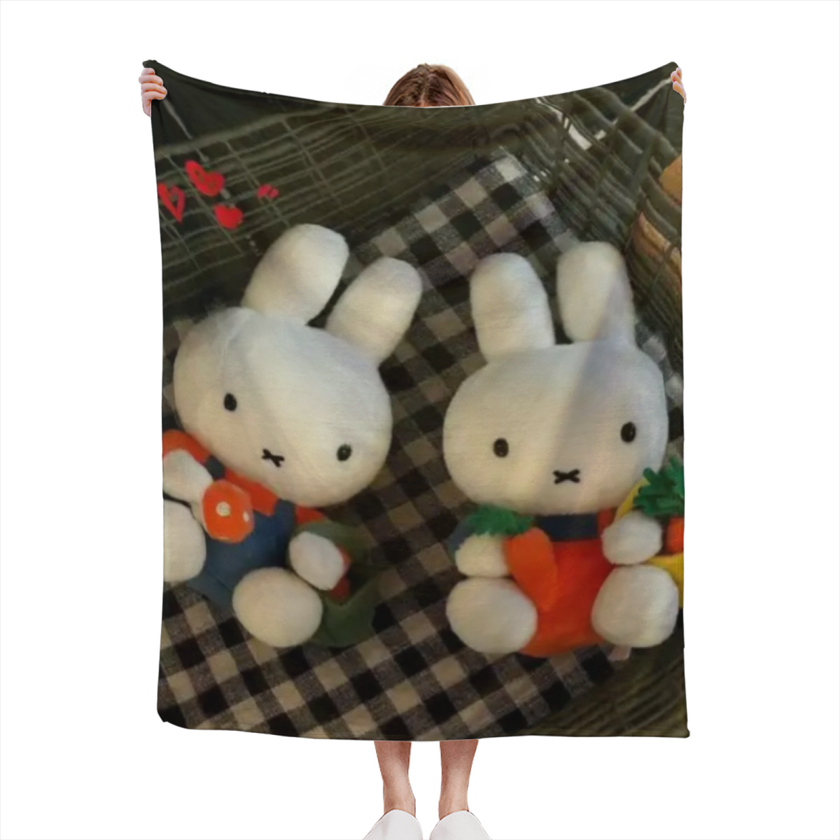 Decorative Flannel Blanket with Alpine Sanctuary Cozy Cottage Artwork