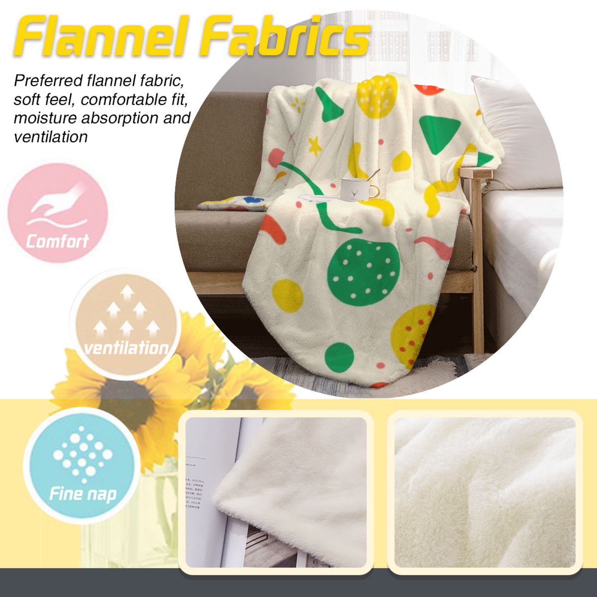 Cosmic Cove Soft Flannel Blanket in Dusty Lilac