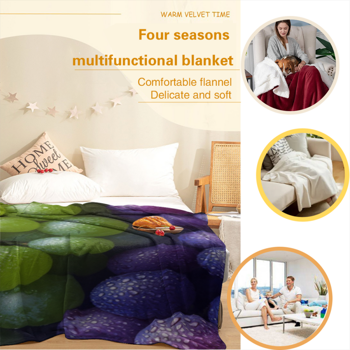 Eclectic Design Radiant Ripple Soft Neutral Flannel Sofa Throw
