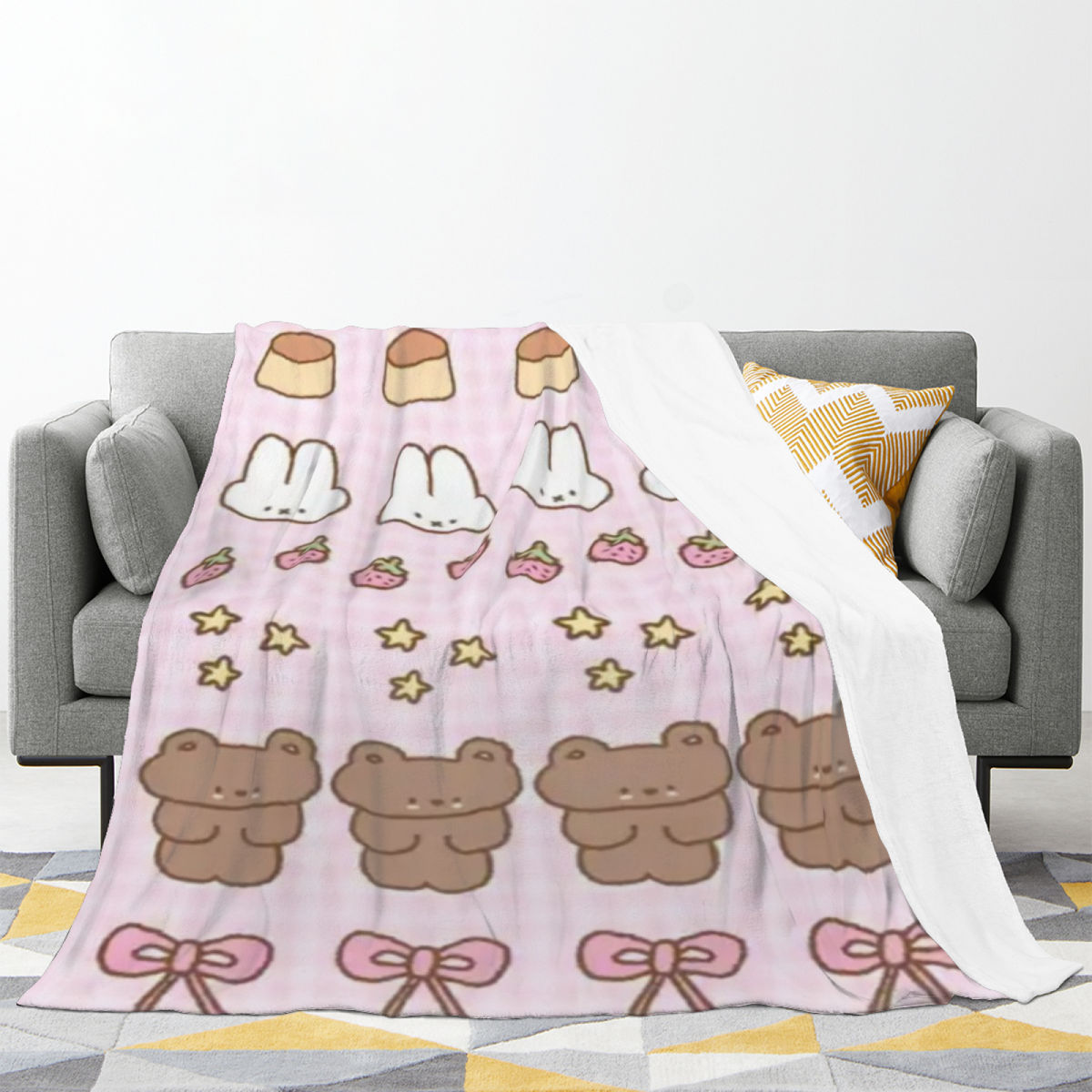 Soft Minimalist Plush Flannel Throw ¨C Alpine Rhapsody Collection