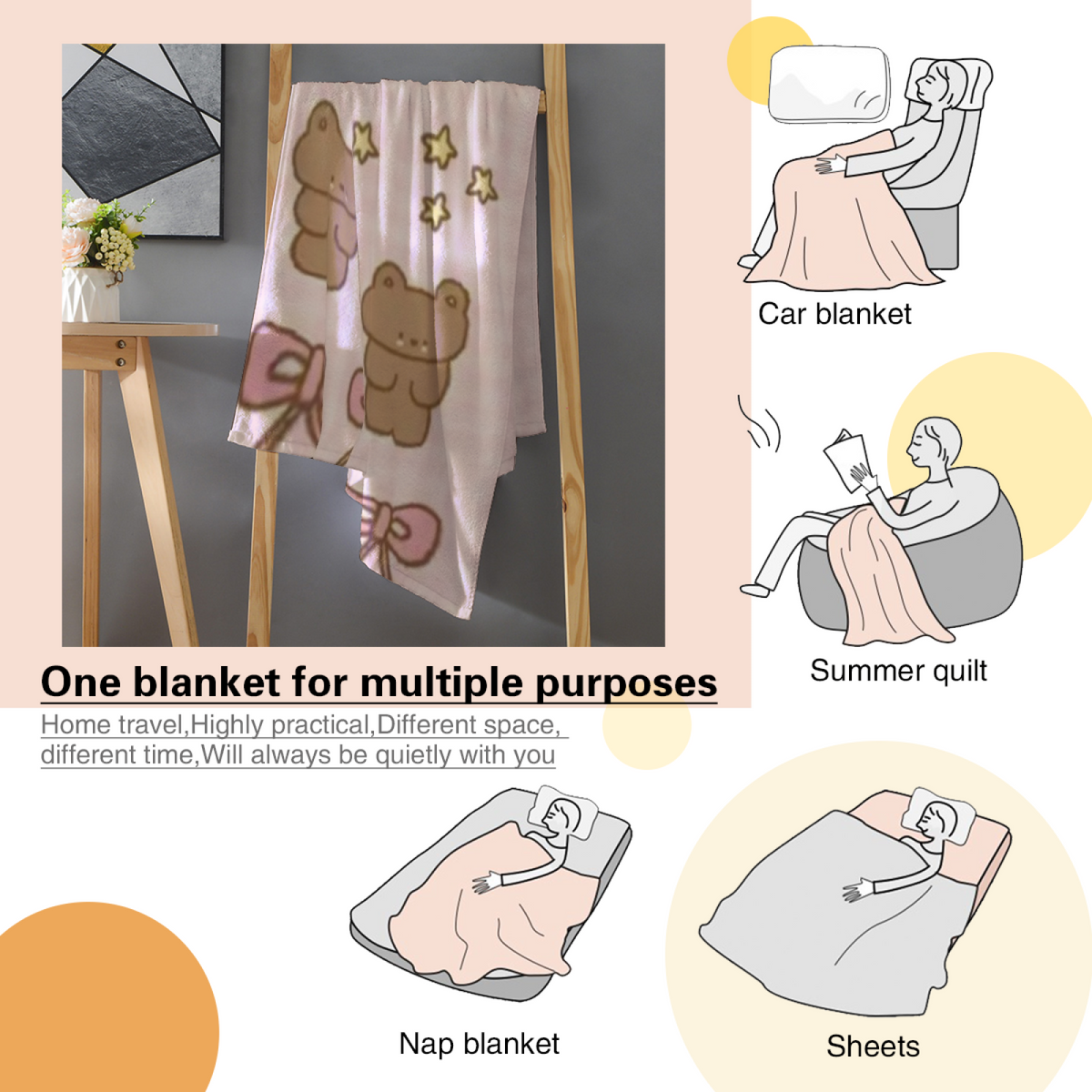Soft Minimalist Plush Flannel Throw ¨C Alpine Rhapsody Collection