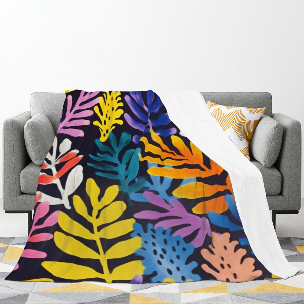Soft Minimalist All-Season Flannel Blanket ¨C Gilded Jubilee Collection