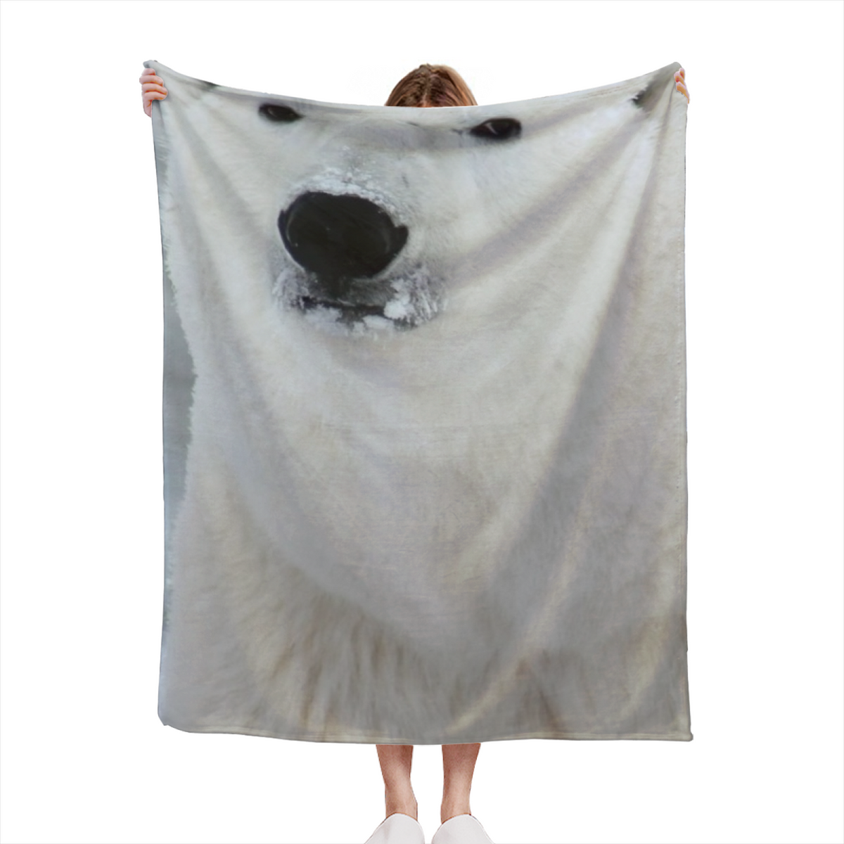 Fern Trail Soft Neutral Decorative All-Season Flannel Blanket
