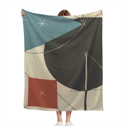 Hazy & Petal Playful Graphic All-Season Flannel Blanket