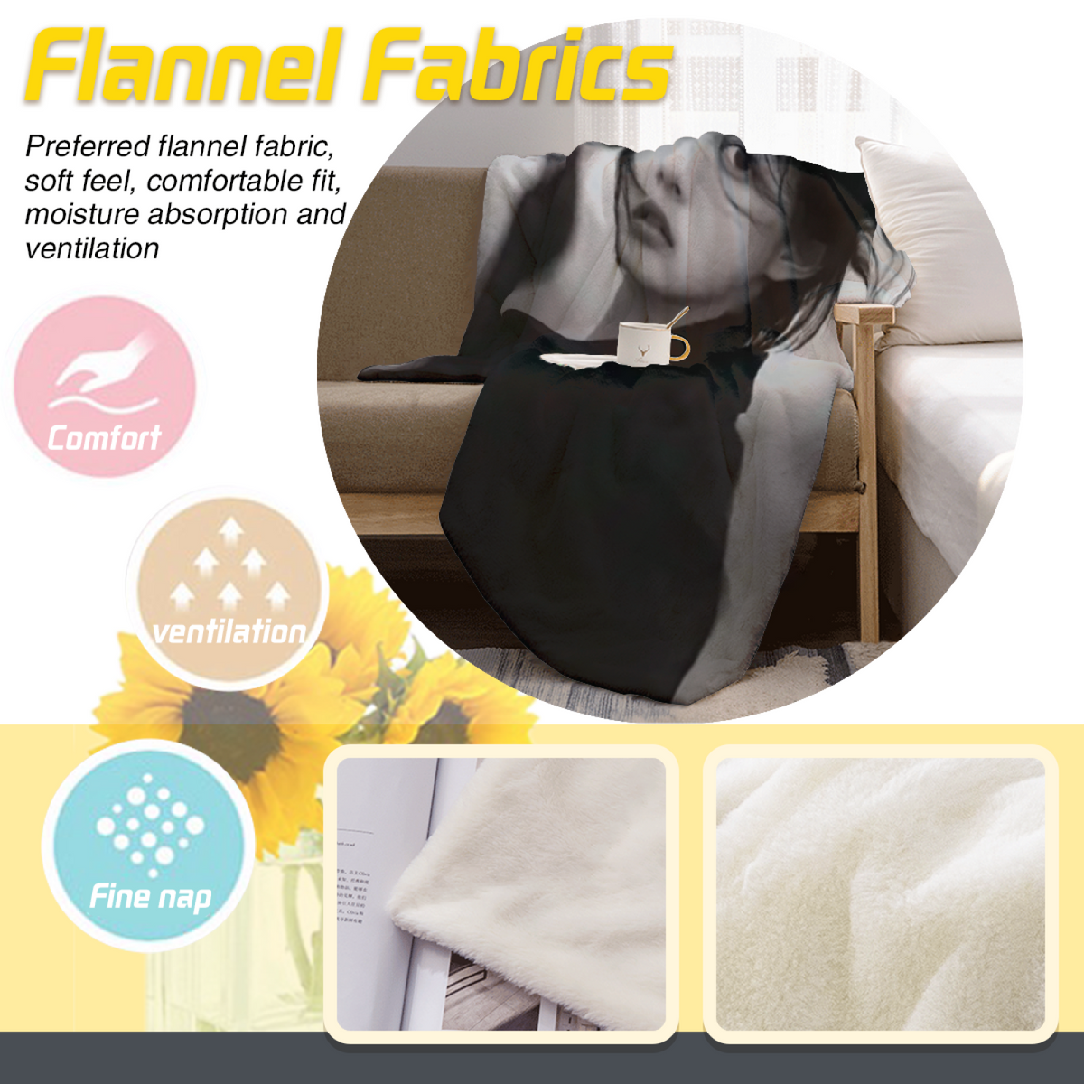 Sunwashed Lagoon Expressive Print Flannel Sofa Throw in Dusty Lilac