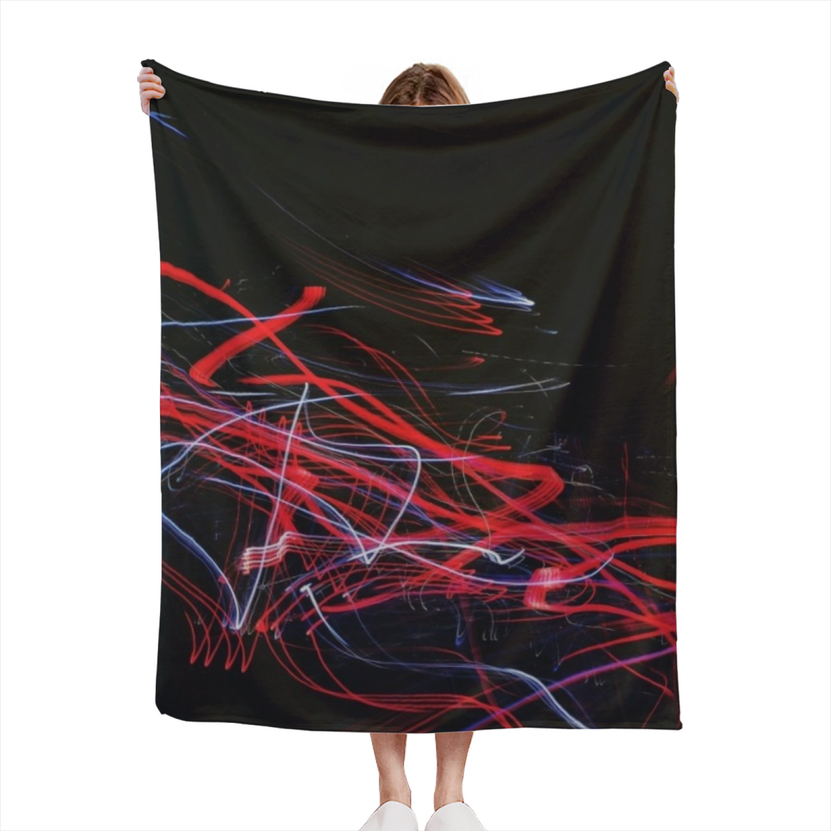 Amber Rhythm Artistic Pattern Soft Flannel Blanket