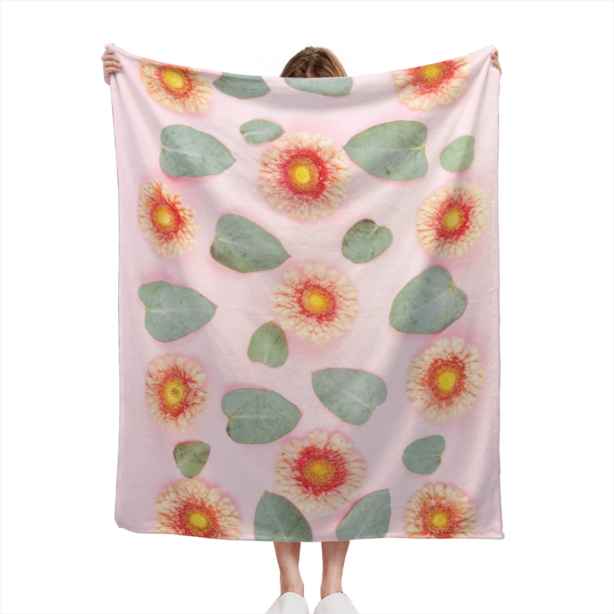 Frosted Wander Pastel Multicolor Art Decorative Flannel Blanket