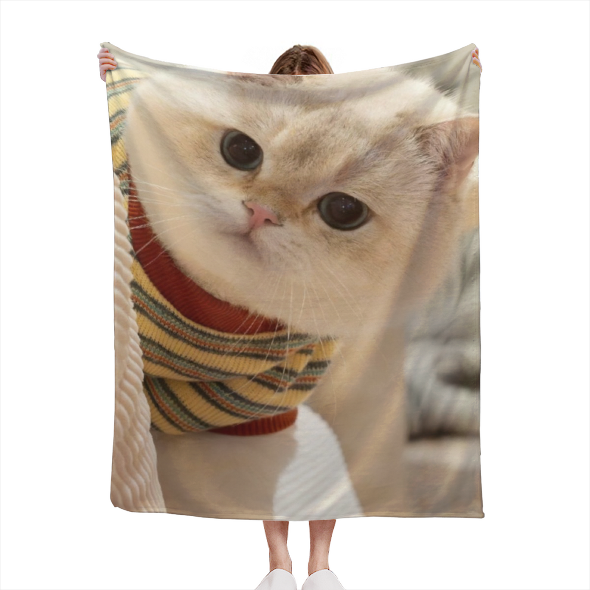 Misty Sanctuary Lightweight Flannel Throw in Rich Multicolor