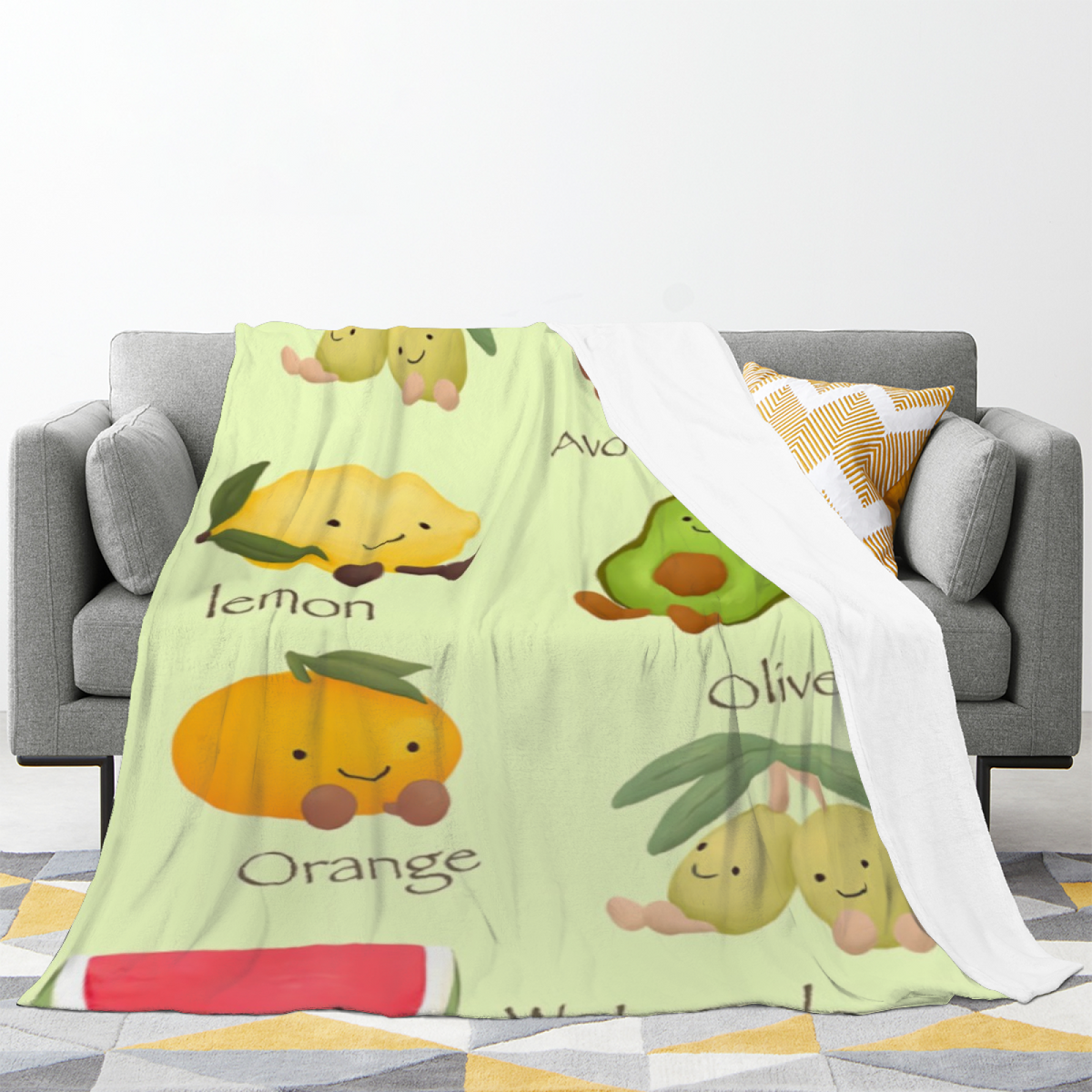 Riverstone Vista Soft Flannel Blanket in Pastel Multicolor