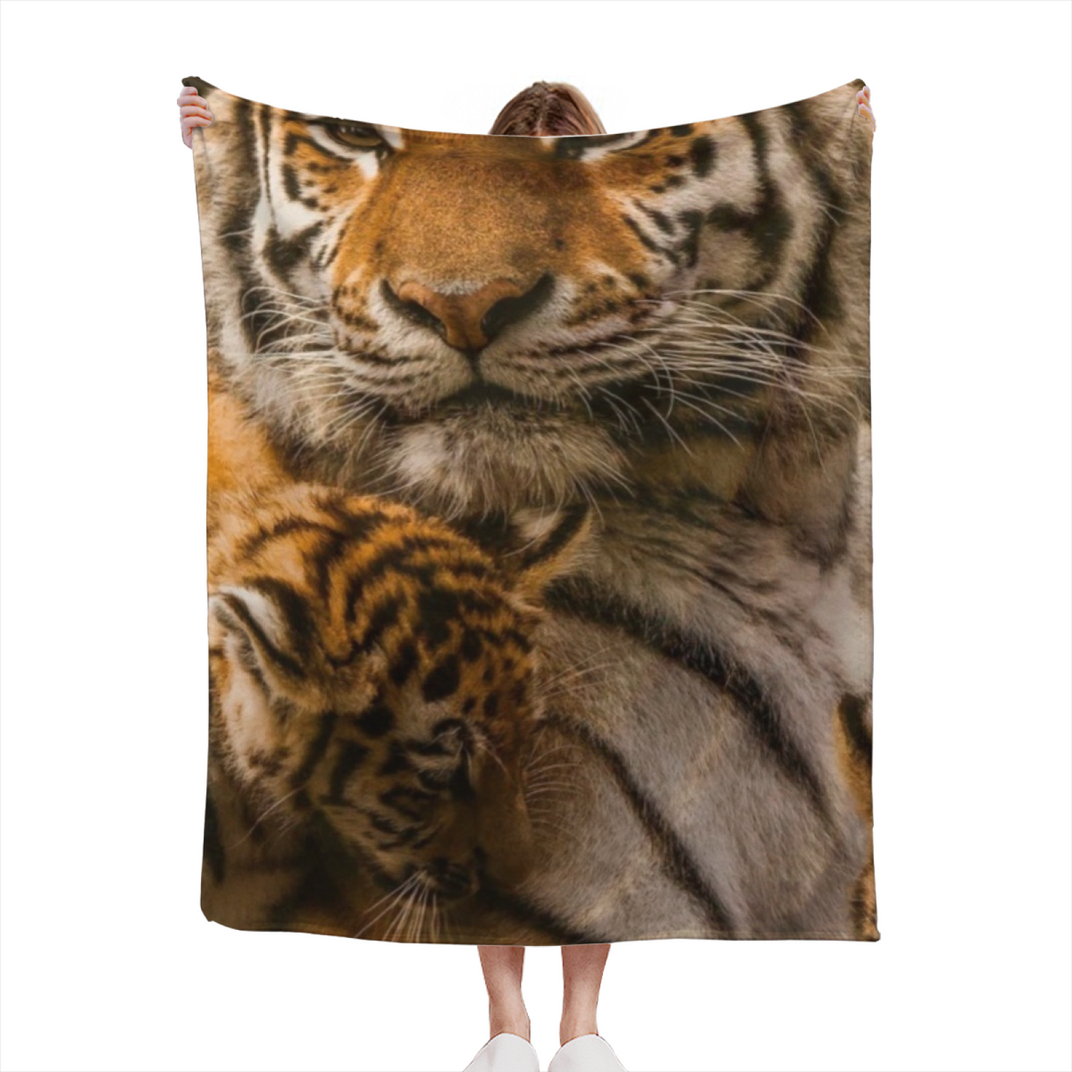 Meadow Haven Expressive Pattern Lightweight Flannel Throw