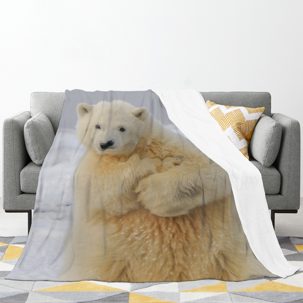 Flannel Throw Blanket with Lagoon Fable Cozy Cottage Artwork