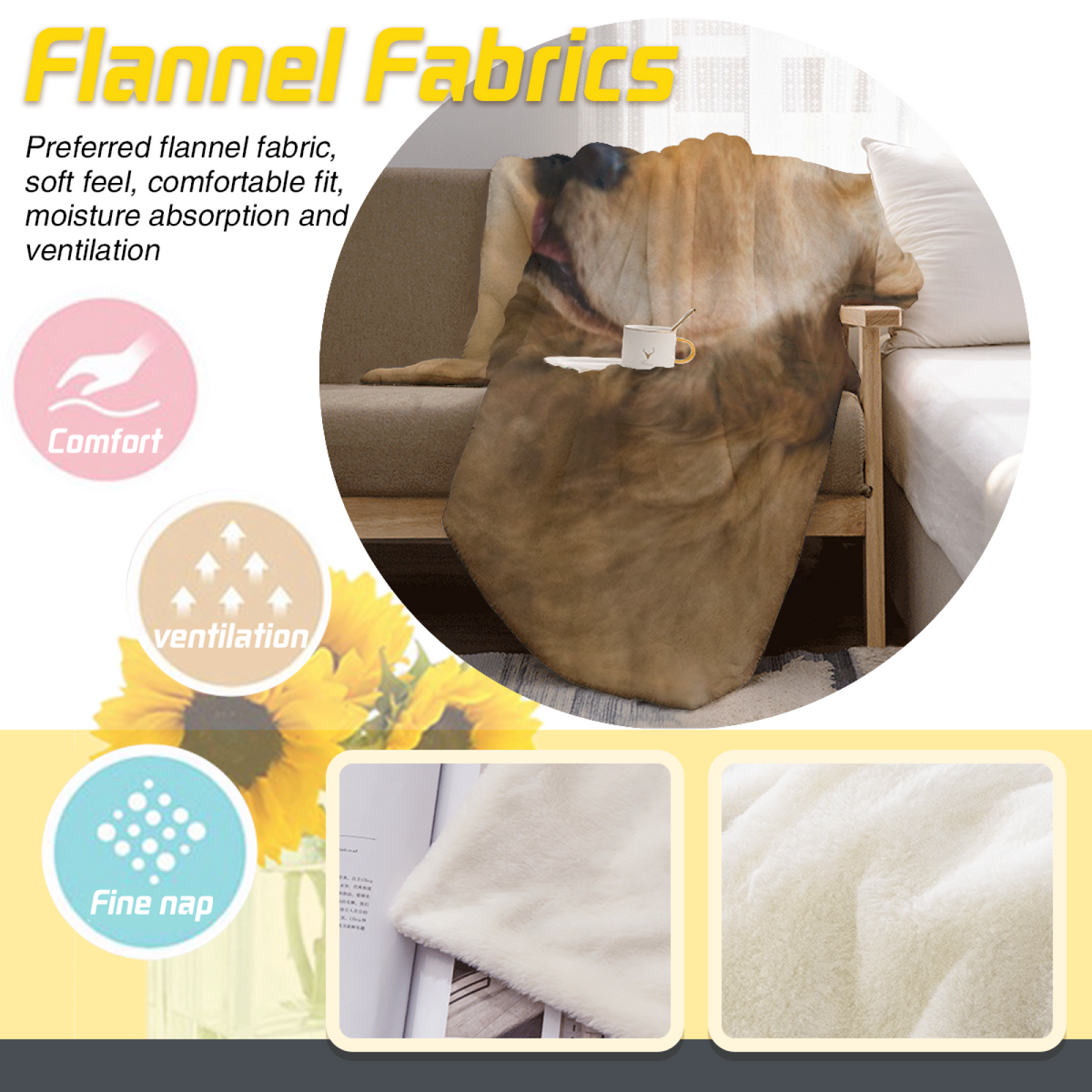 Pastel Multicolor Whimsical Decor Plush Flannel Throw ¨C Wildwood Lantern Edition