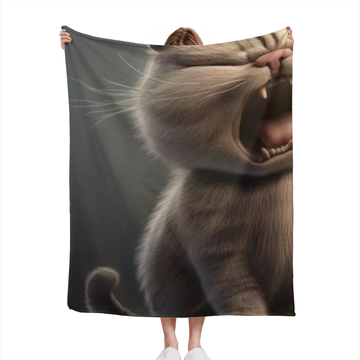 Luminous Horizon Inspired Flannel Sofa Throw ¨C Earthy Neutral Palette