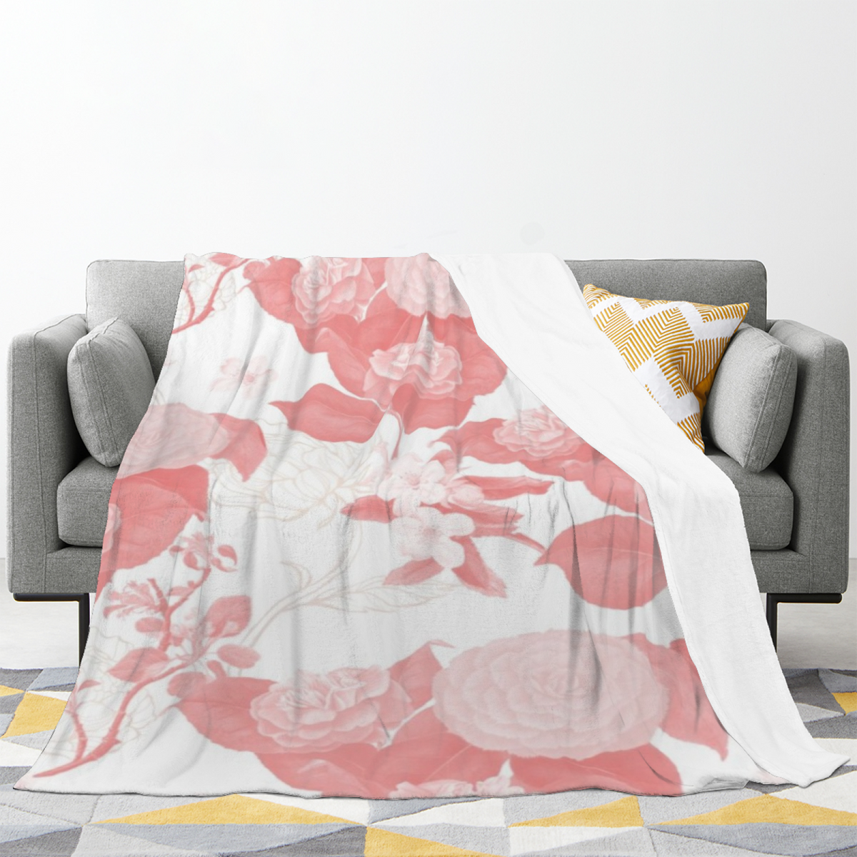 Burnished Wonder Home Accent Soft Flannel Blanket ¨C Pastel Multicolor