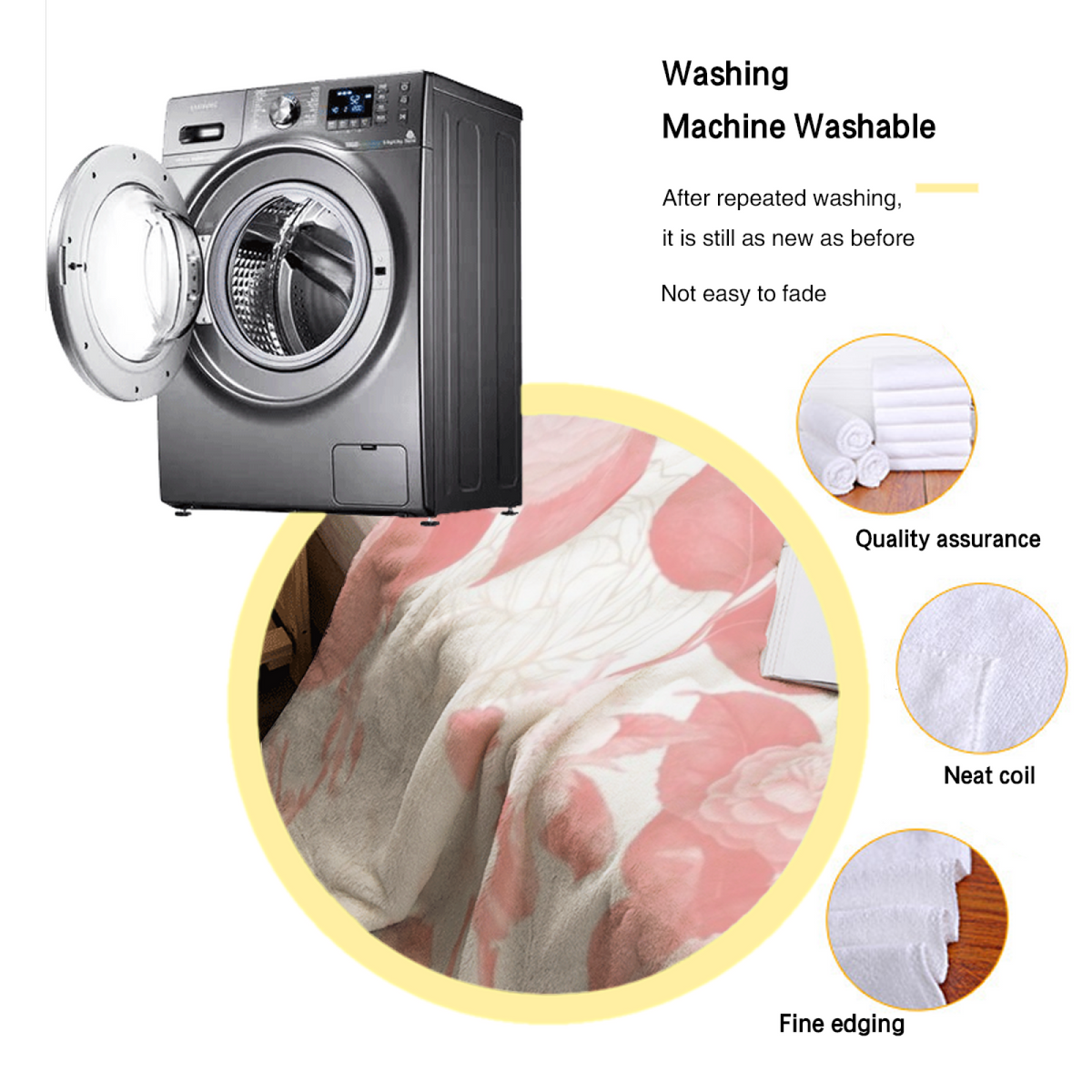 Burnished Wonder Home Accent Soft Flannel Blanket ¨C Pastel Multicolor