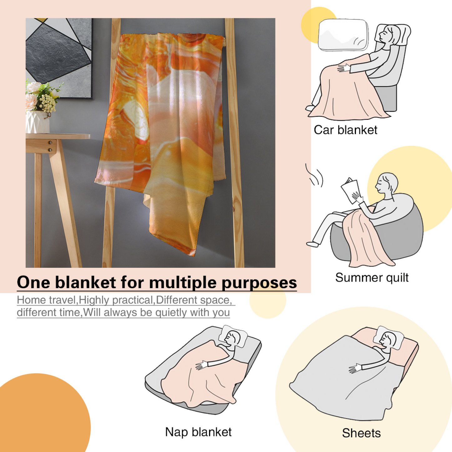 Contemporary Pattern Throw Blanket ¨C Decorative Artistic Cozy Home Blanket
