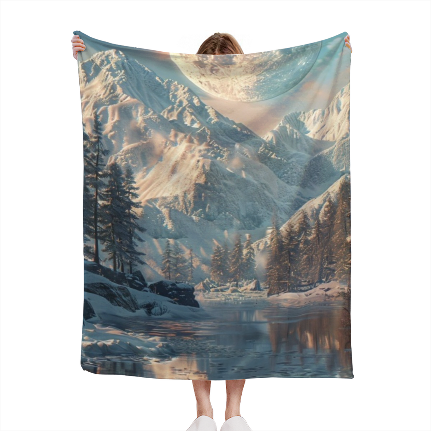 Modern Decorative Throw Blanket ¨C Colorful Artistic Pattern Cozy Blanket