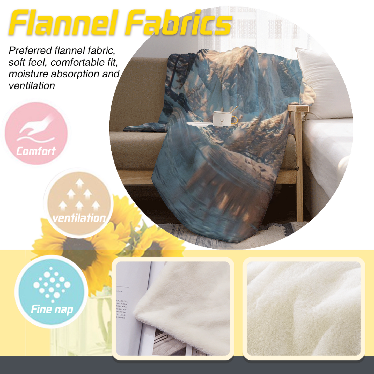 Modern Decorative Throw Blanket ¨C Colorful Artistic Pattern Cozy Blanket