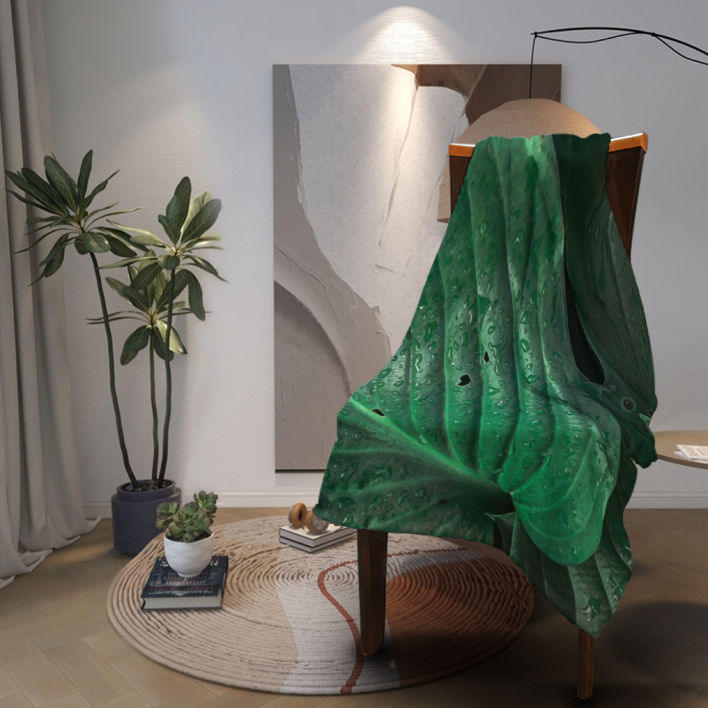 Modern Graphic Art Throw Blanket ¨C Colorful Decorative Cozy Blanket