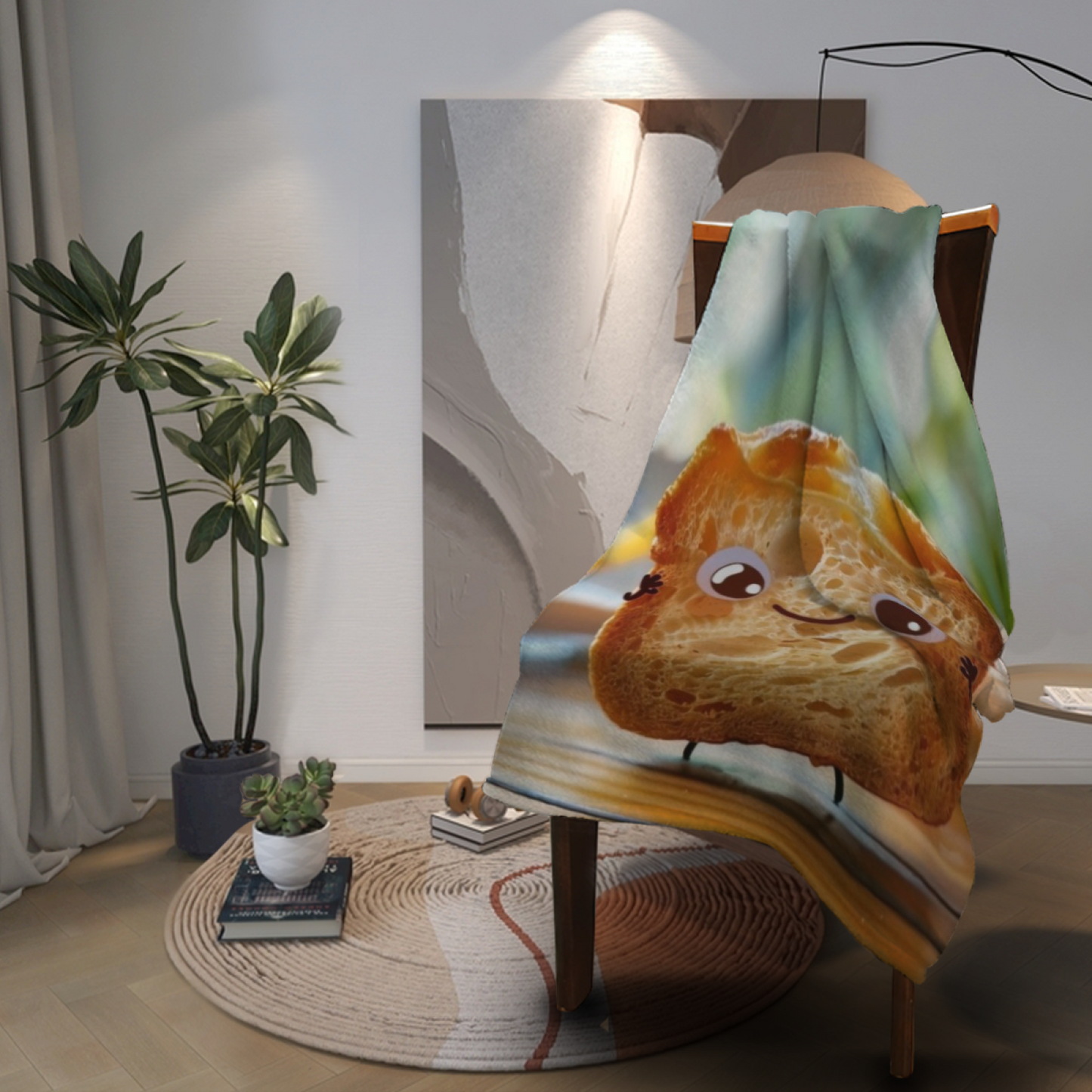 Colorful Artistic Pattern Throw Blanket ¨C Modern Decorative Cozy Home Blanket