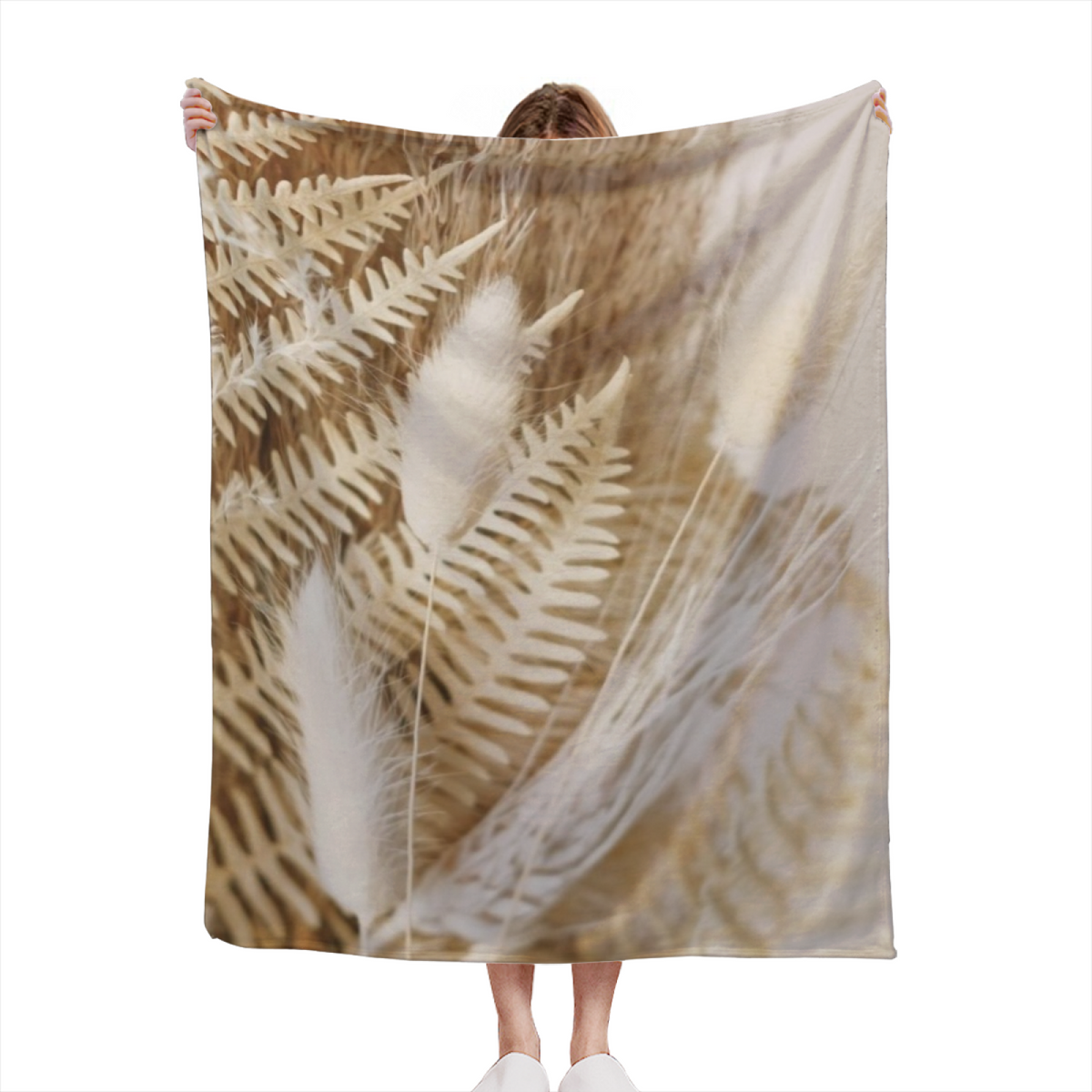 Eclectic Design Riverstone Whisper Pastel Multicolor Cozy Flannel Bed Blanket