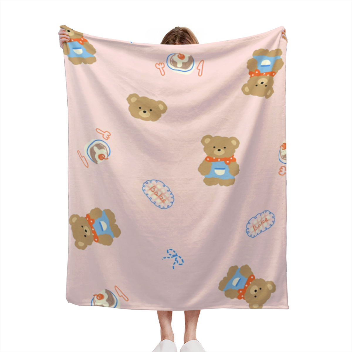 Enchanted Arbor Lightweight Flannel Throw in Pastel Multicolor