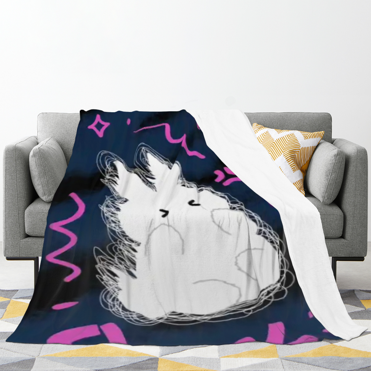 Alpine Hearth Lightweight Flannel Throw in Dusty Lilac