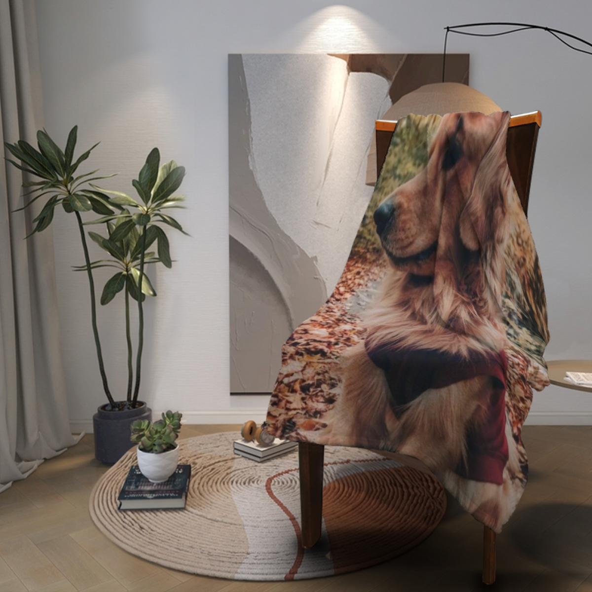 Copper & Spectrum Playful Graphic Plush Flannel Throw