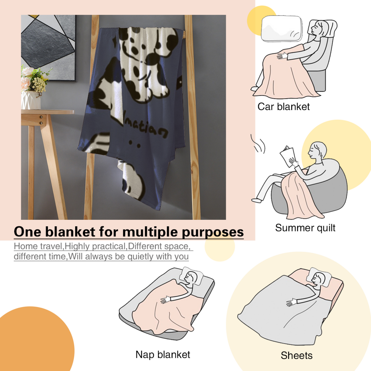 Modern Artistic Pattern Throw Blanket ¨C Abstract Graphic Printed Blanket