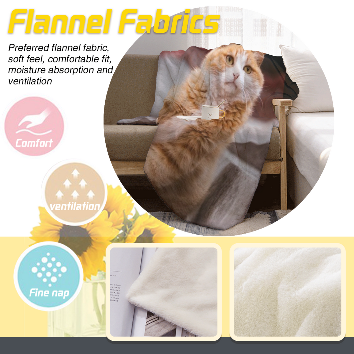 Eclectic Design Desert Valley Soft Neutral Flannel Sofa Throw