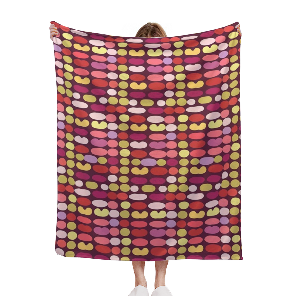 Burnished Whisper Warm Terracotta Art Flannel Throw Blanket