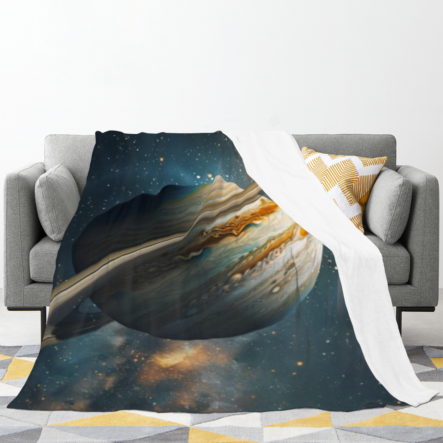 Colorful Artistic Pattern Throw Blanket ¨C Stylish Contemporary Cozy Home Blanket