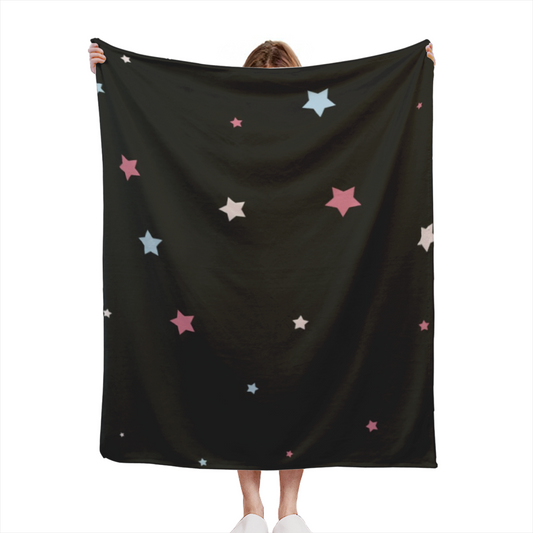 Soft Neutral Whimsical Decor Plush Flannel Throw ¨C Heather Blossom Edition
