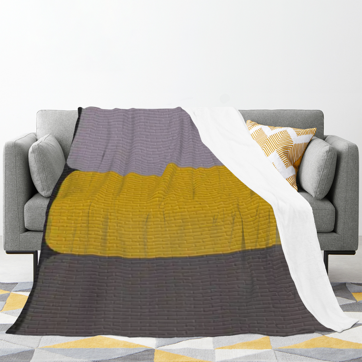 Pastel Multicolor Whimsical Decor All-Season Flannel Blanket ¨C Burnished Vista Edition