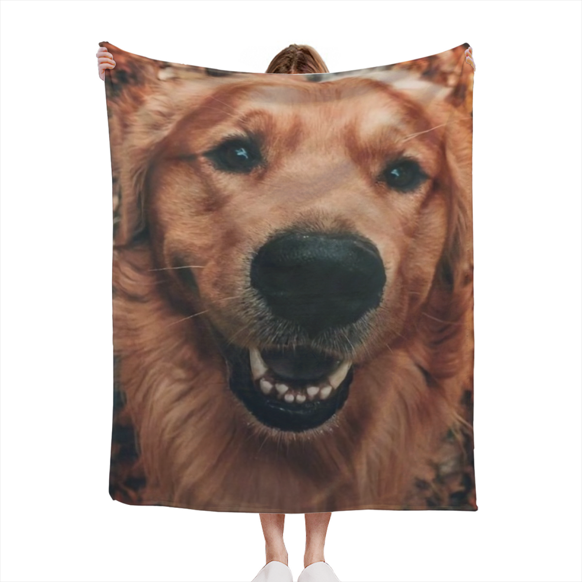 Earthy Multicolor Pebble Sketch Flannel Throw Blanket