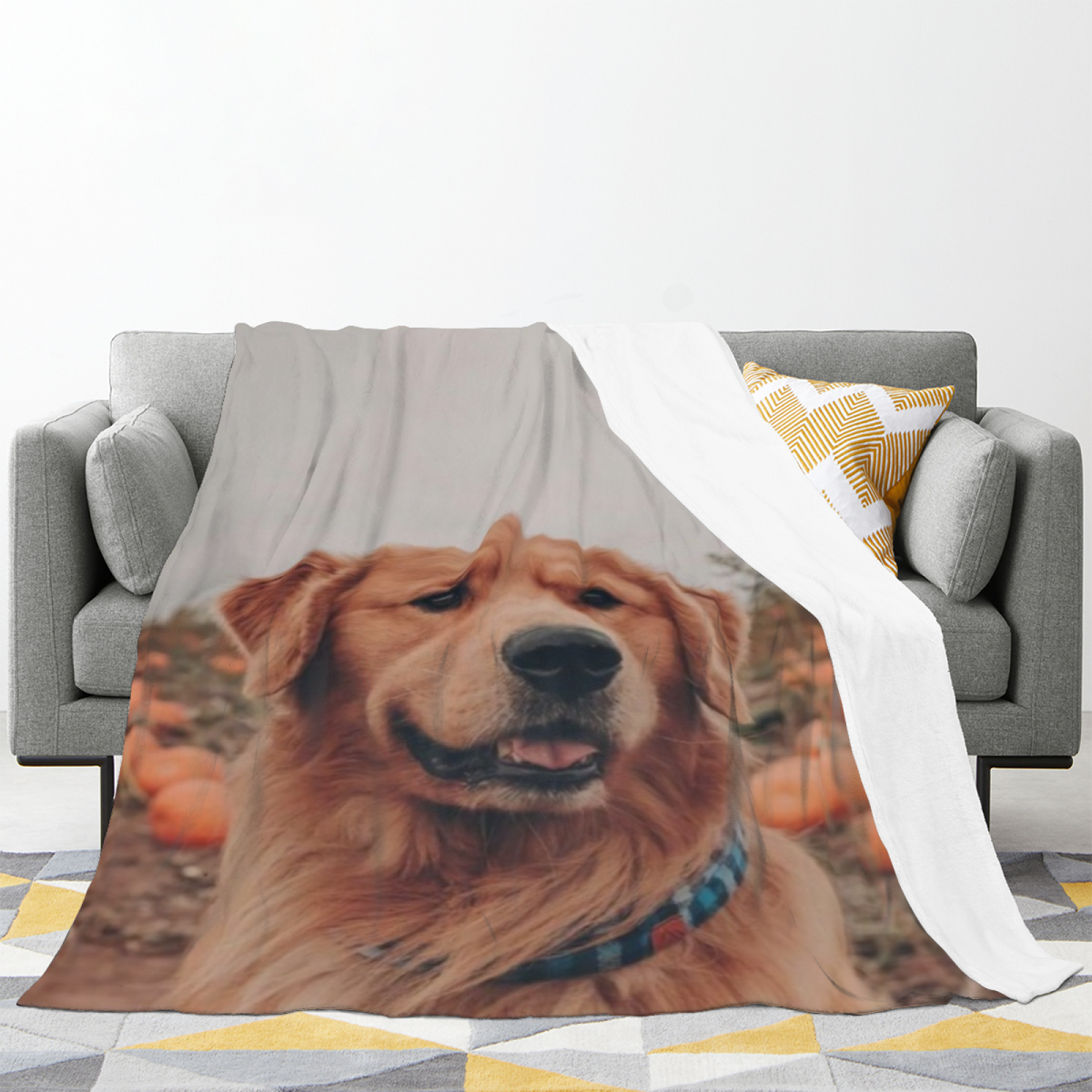 Breezy & Solstice Playful Graphic All-Season Flannel Blanket