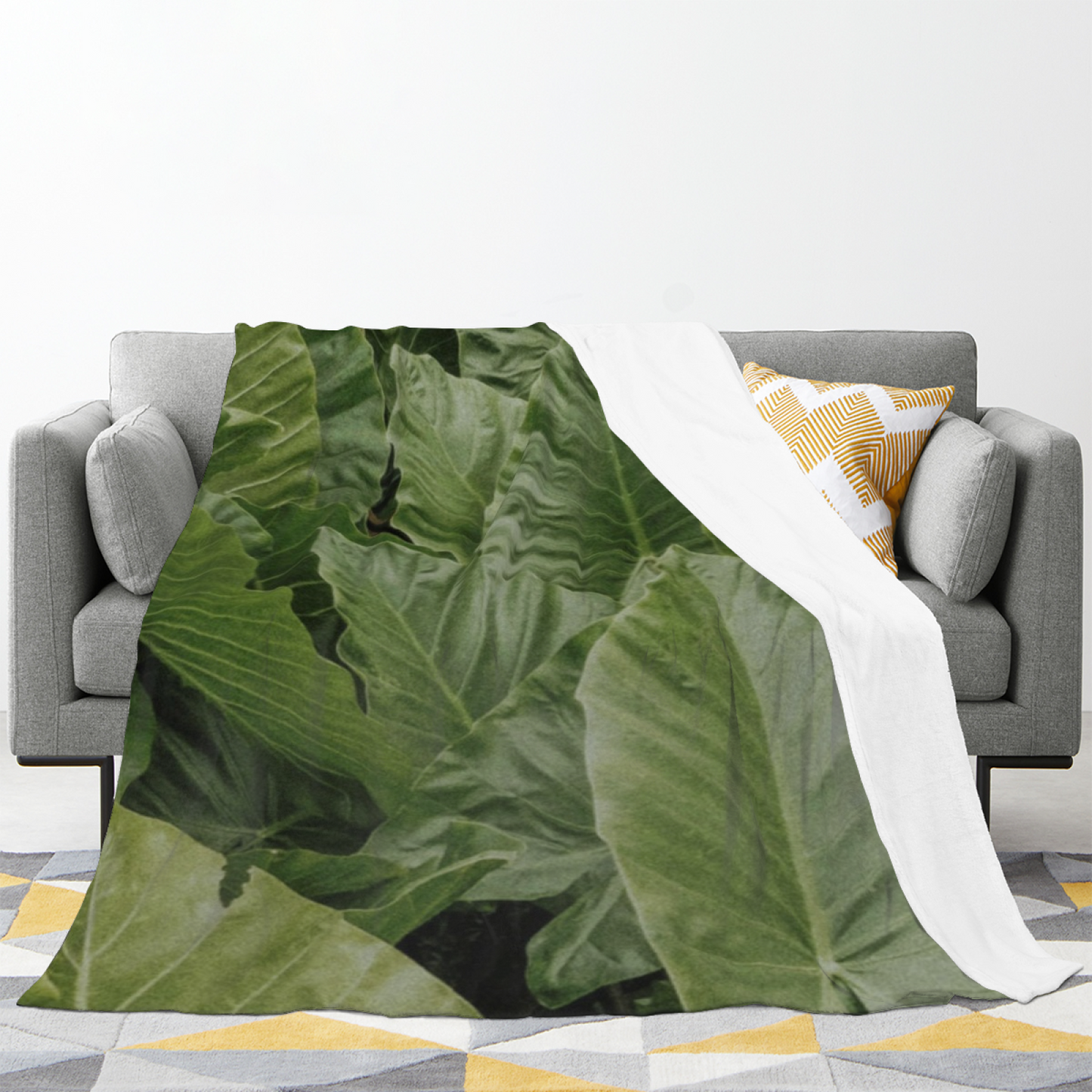 Contemporary Graphic Throw Blanket ¨C Modern Printed Decorative Cozy Blanket