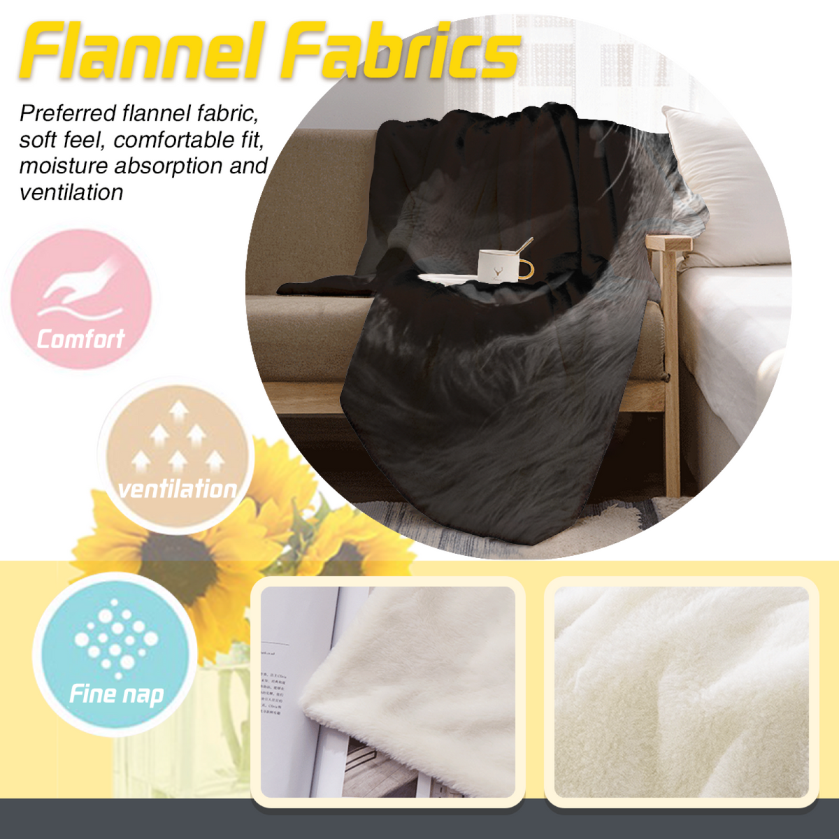 Eclectic Design Prairie Whisper Warm Coral Cozy Flannel Bed Blanket