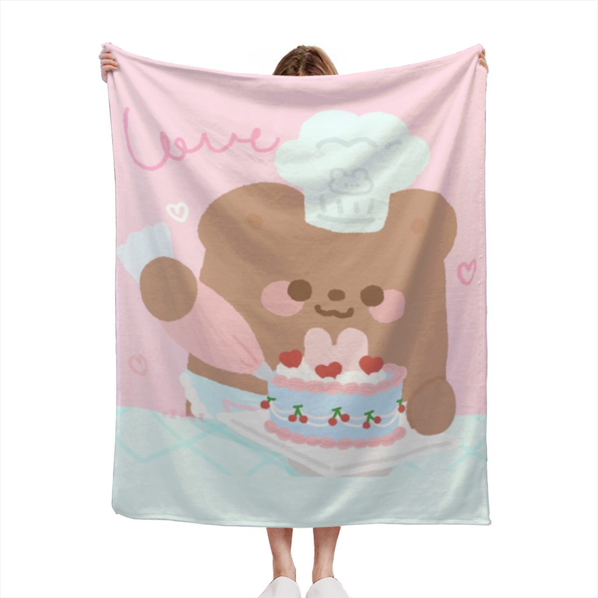 Celestial Sprout Soft Flannel Blanket in Creamy Ivory