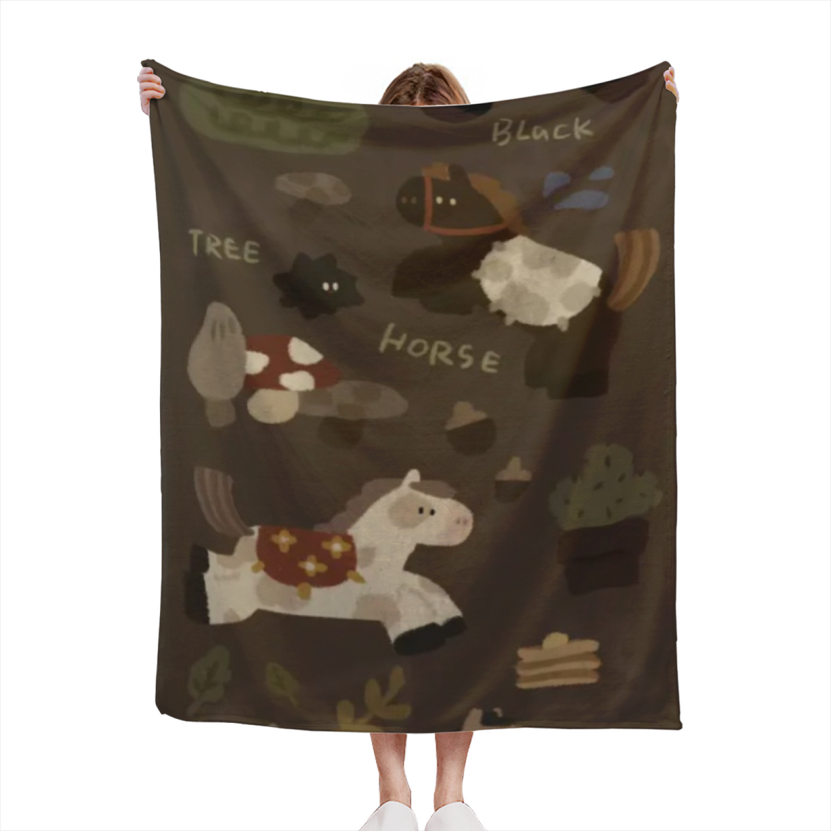 Soft Minimalist All-Season Flannel Blanket ¨C Twilight Daydream Collection