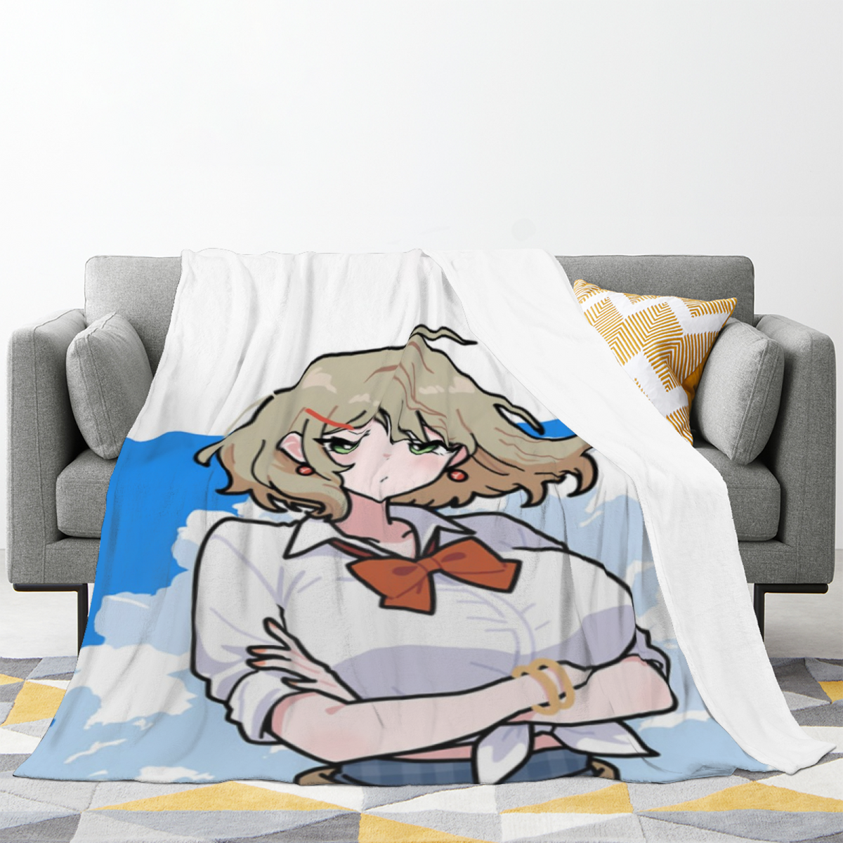 Marigold & Hearth Playful Graphic All-Season Flannel Blanket