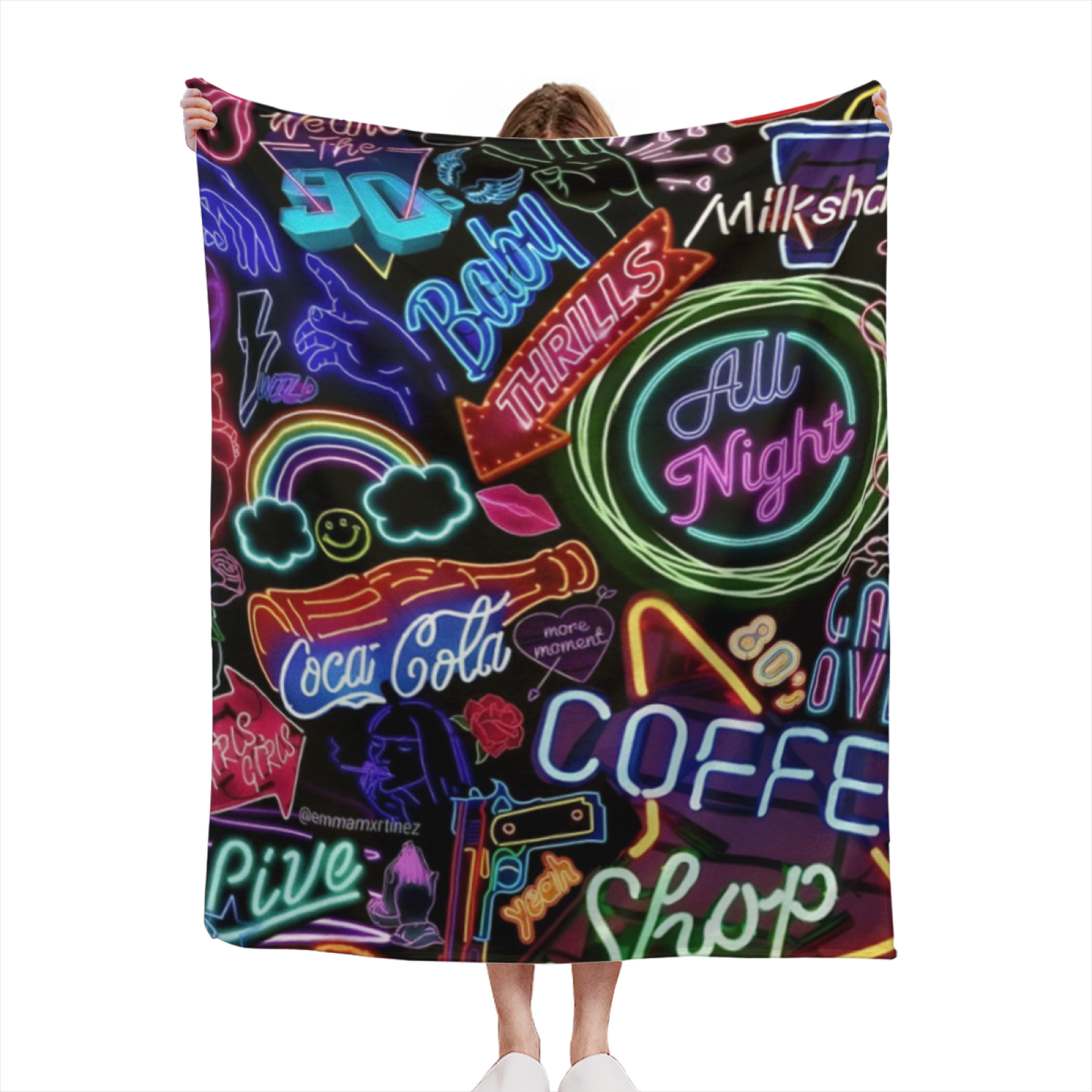 Stylish Modern Throw Blanket ¨C Artistic Decorative Graphic Design