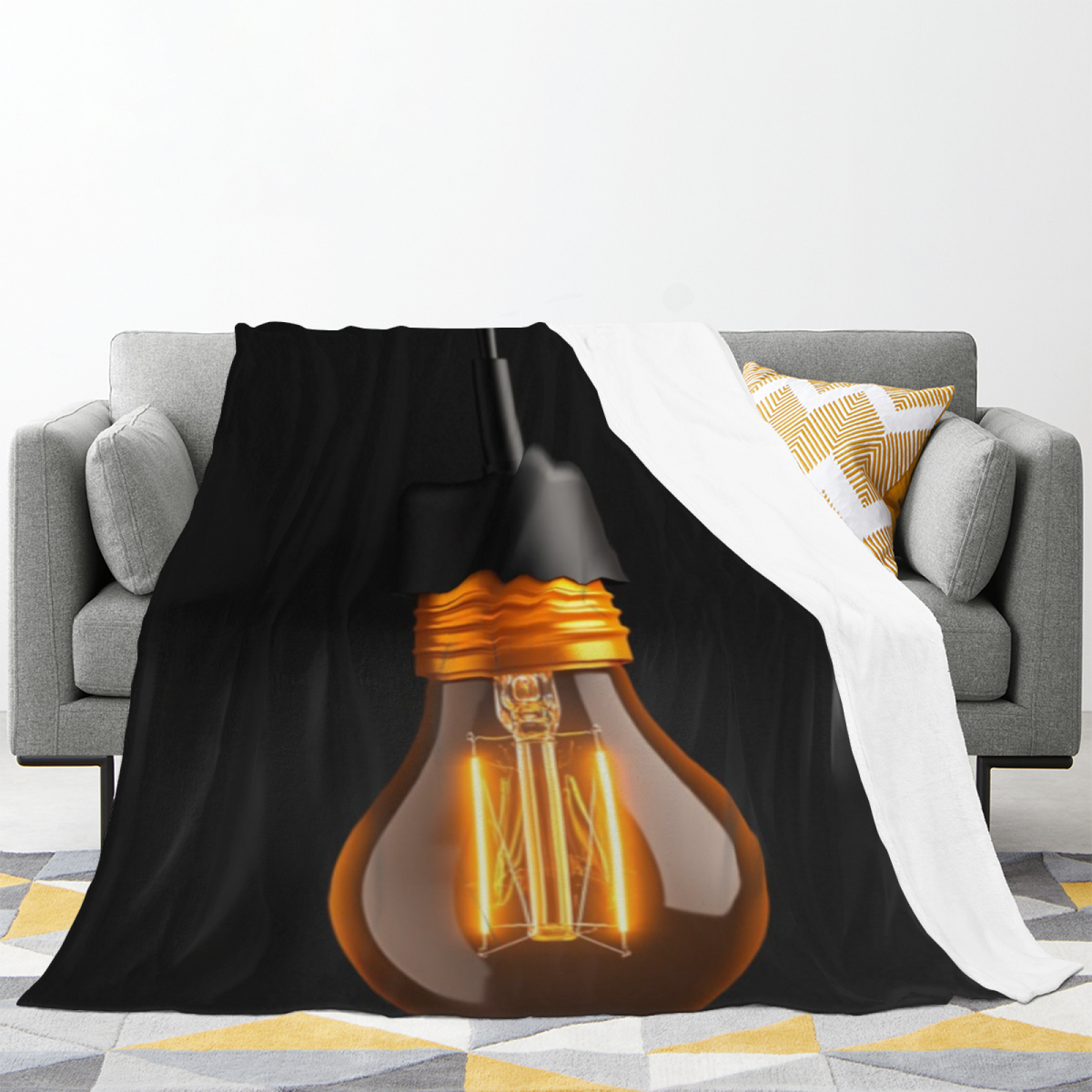 Soft Neutral Whimsical Decor Plush Flannel Throw ¨C Desert Whisper Edition