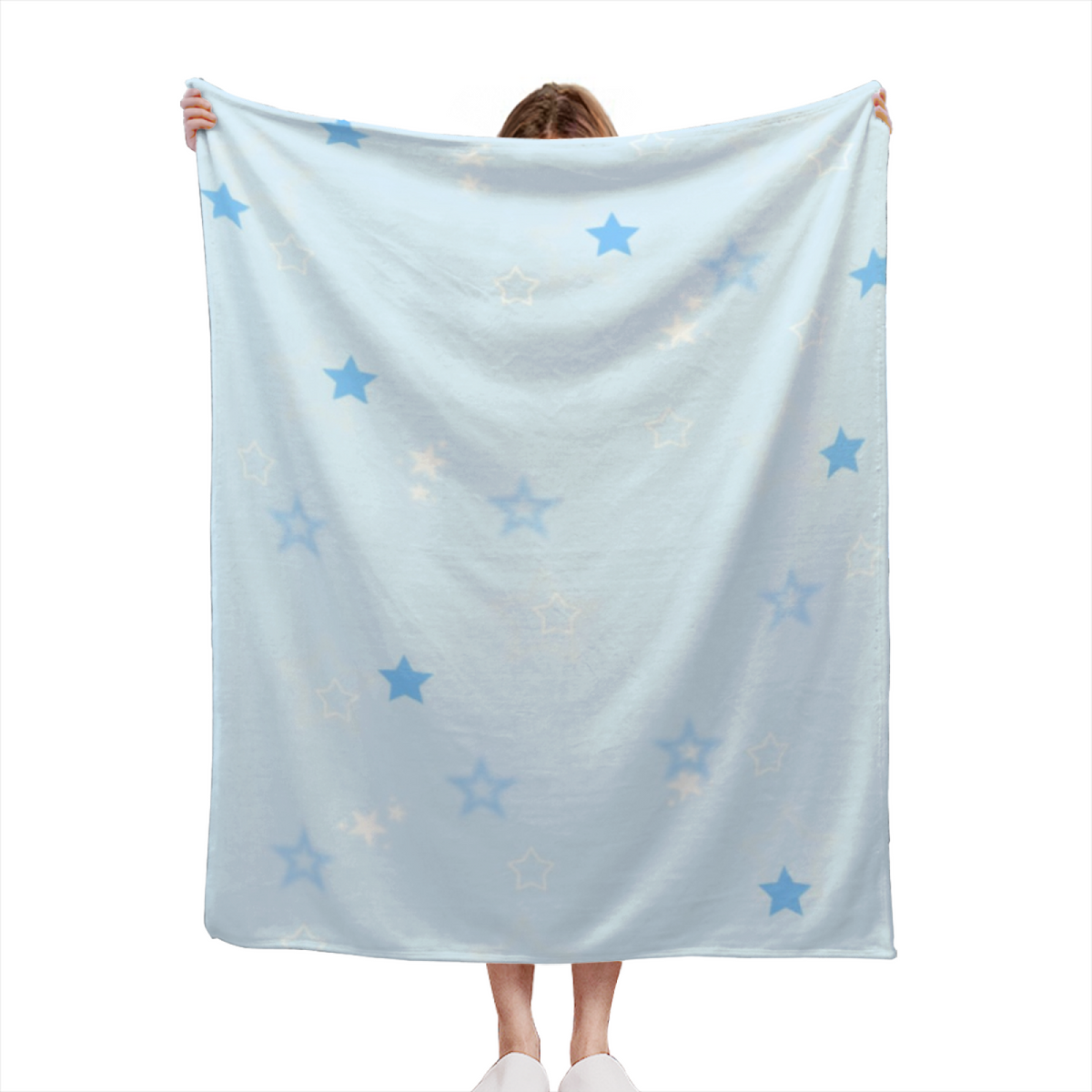 Moonbeam Wonder Soft Flannel Blanket in Creamy Ivory
