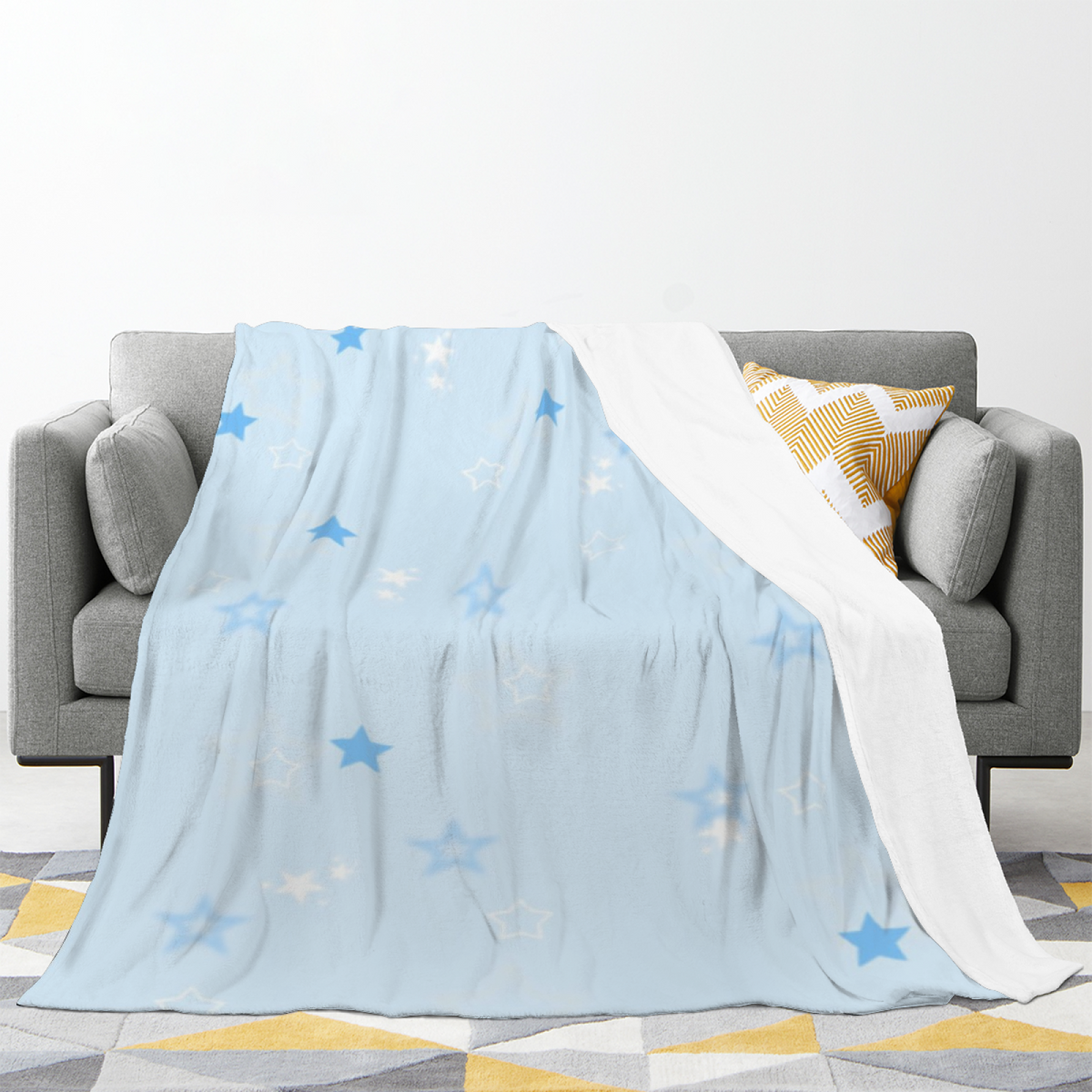 Moonbeam Wonder Soft Flannel Blanket in Creamy Ivory
