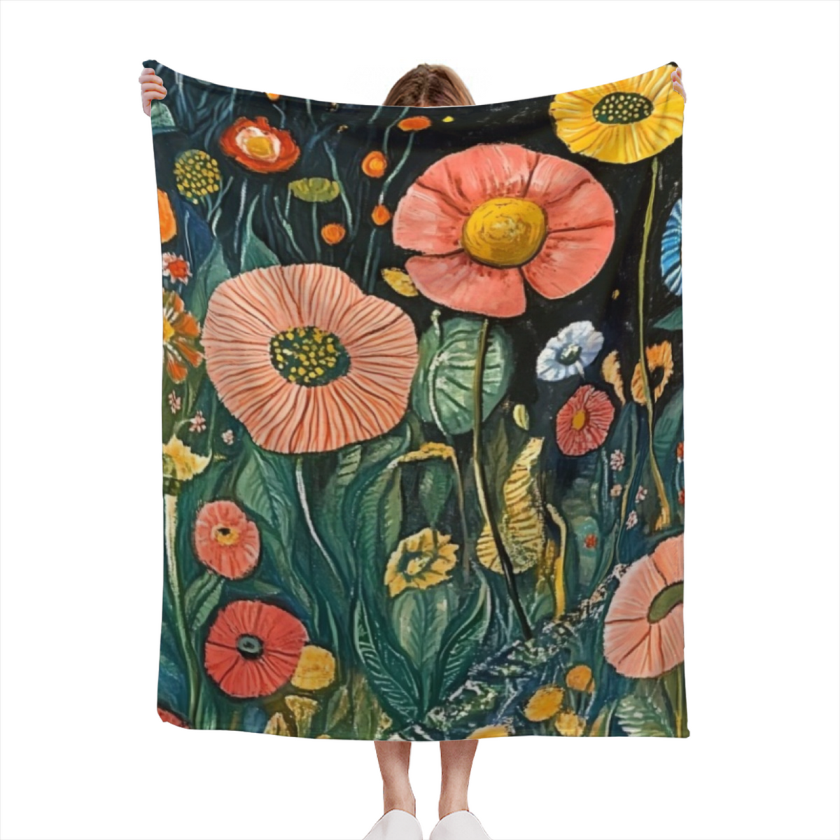 Pebble Muse Soft Neutral Contemporary Lightweight Flannel Throw